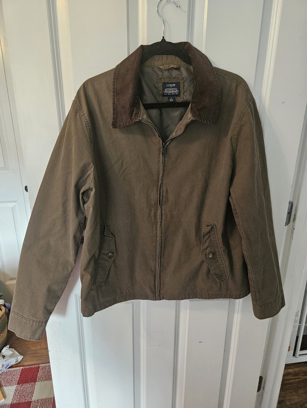 J. Crew Jacket Barn Jacket with Corduroy Collar - Picture 6 of 6